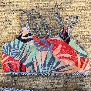athleta girl swimsuit two patterns to wear size L